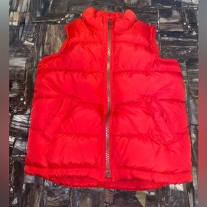 Old Navy Boys Red Puffer Vest